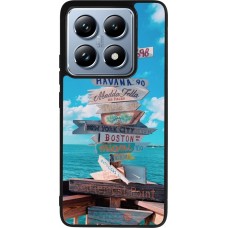 Coque Xiaomi 14T Pro - Silicone rigide noir Cool Cities Directions