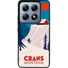 Coque Xiaomi 14T Pro - Silicone rigide noir Crans-Montana Cabane