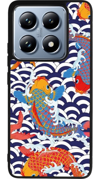 Coque Xiaomi 14T Pro - Silicone rigide noir Easter 2023 japanese fish