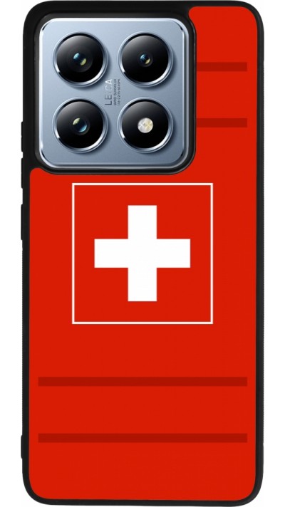 Coque Xiaomi 14T Pro - Silicone rigide noir Euro 2020 Switzerland