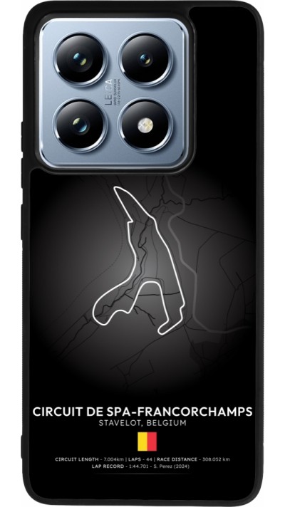 Coque Xiaomi 14T Pro - Silicone rigide noir F1 Track 2025 Belgium