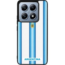Coque Xiaomi 14T Pro - Silicone rigide noir Maillot de football Argentine 2026 personnalisable