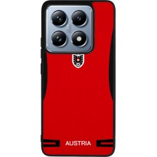 Coque Xiaomi 14T Pro - Silicone rigide noir Maillot de football Autriche 2026 personnalisable