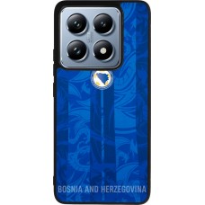 Xiaomi 14T Pro Case Hülle - Silikon schwarz Bosnien und Herzegowina 2026 personalisierbares Fussballtrikot