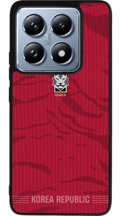 Coque Xiaomi 14T Pro - Silicone rigide noir Maillot de football Corée du Sud 2026 personnalisable