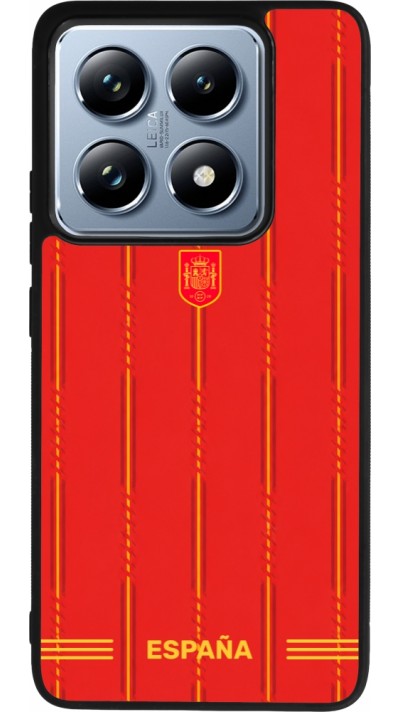 Coque Xiaomi 14T Pro - Silicone rigide noir Maillot de football Espagne 2026 personnalisable