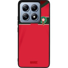 Xiaomi 14T Pro Case Hülle - Silikon schwarz Marokko 2022 personalisierbares Fussballtrikot
