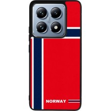 Coque Xiaomi 14T Pro - Silicone rigide noir Maillot de football Norvège 2026 personnalisable