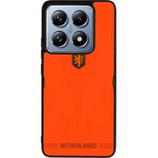Coque Xiaomi 14T Pro - Silicone rigide noir Maillot de football Pays-Bas 2026 personnalisable