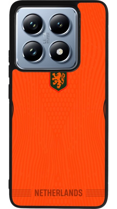 Coque Xiaomi 14T Pro - Silicone rigide noir Maillot de football Pays-Bas 2026 personnalisable