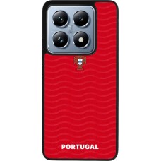 Coque Xiaomi 14T Pro - Silicone rigide noir Maillot de football Portugal 2026 personnalisable