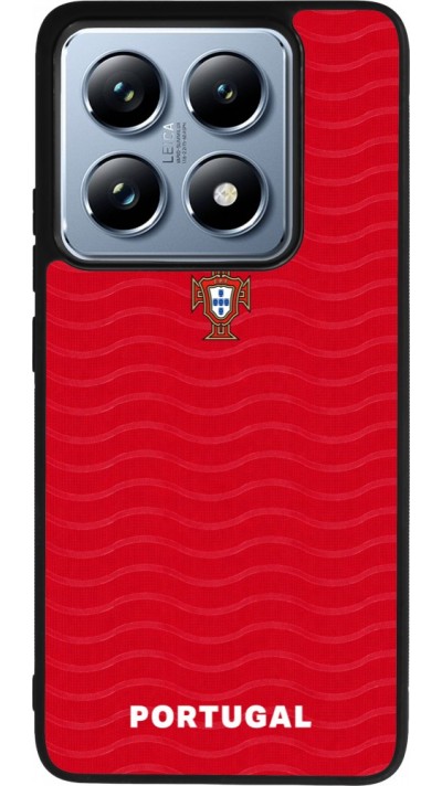 Coque Xiaomi 14T Pro - Silicone rigide noir Maillot de football Portugal 2026 personnalisable