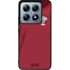 Coque Xiaomi 14T Pro - Silicone rigide noir Maillot de football Qatar 2022 personnalisable