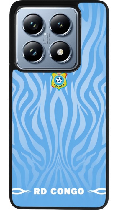 Coque Xiaomi 14T Pro - Silicone rigide noir Maillot de football RD Congo 2026 personnalisable