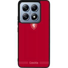 Coque Xiaomi 14T Pro - Silicone rigide noir Maillot de football Répuplique Tchèque 2026 personnalisable