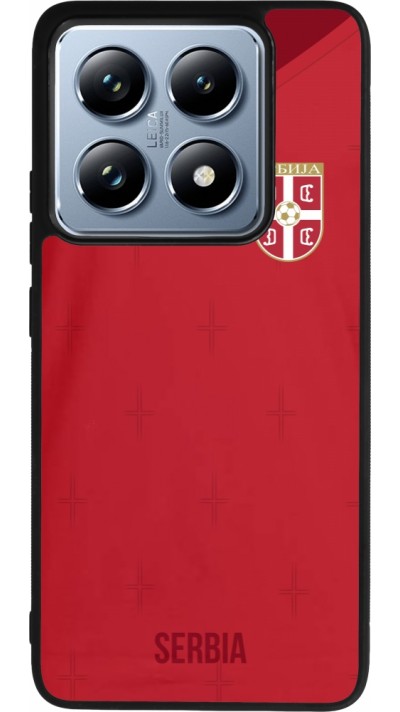 Xiaomi 14T Pro Case Hülle - Silikon schwarz Serbien 2022 personalisierbares Fussballtrikot
