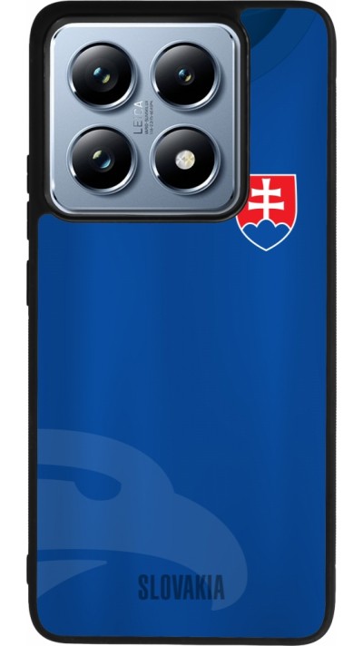 Coque Xiaomi 14T Pro - Silicone rigide noir Maillot de football Slovaquie