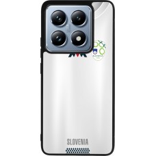 Coque Xiaomi 14T Pro - Silicone rigide noir Maillot de football Slovénie
