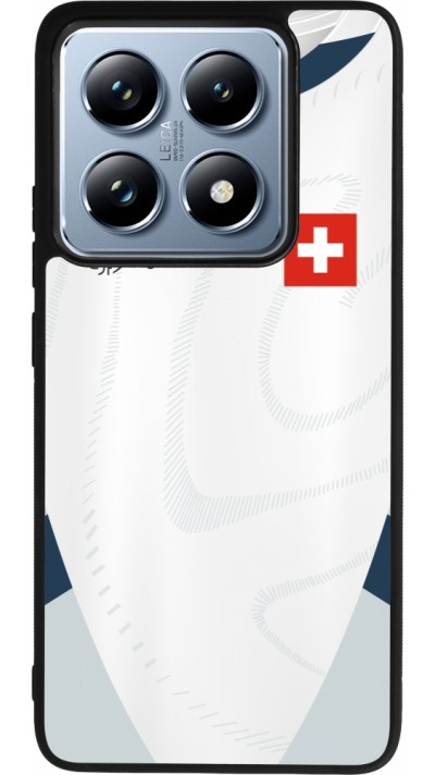 Xiaomi 14T Pro Case Hülle - Silikon schwarz Schweiz Away personalisierbares Fussballtrikot