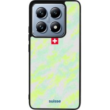 Coque Xiaomi 14T Pro - Silicone rigide noir Maillot de football Suisse Away 2026 personnalisable