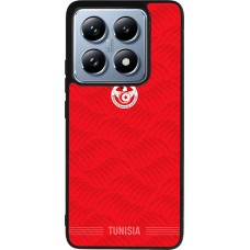 Coque Xiaomi 14T Pro - Silicone rigide noir Maillot de football Tunisie 2026 personnalisable