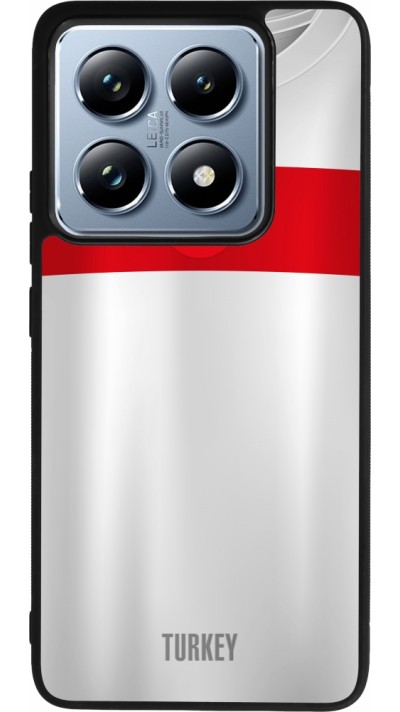 Xiaomi 14T Pro Case Hülle - Silikon schwarz Türkei personalisierbares Fussballtrikot