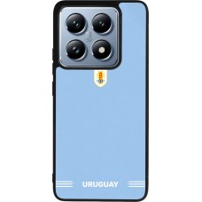Coque Xiaomi 14T Pro - Silicone rigide noir Maillot de football Uruguay 2026 personnalisable