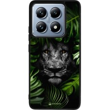 Coque Xiaomi 14T Pro - Silicone rigide noir Forest Lion