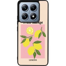 Coque Xiaomi 14T Pro - Silicone rigide noir Fruit market lemons 2026