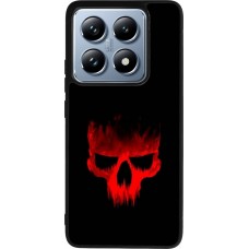 Coque Xiaomi 14T Pro - Silicone rigide noir Halloween 2023 scary skull