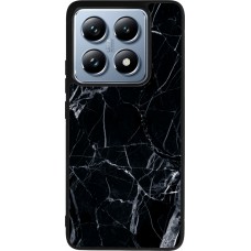 Xiaomi 14T Pro Case Hülle - Silikon schwarz Marble Black 01