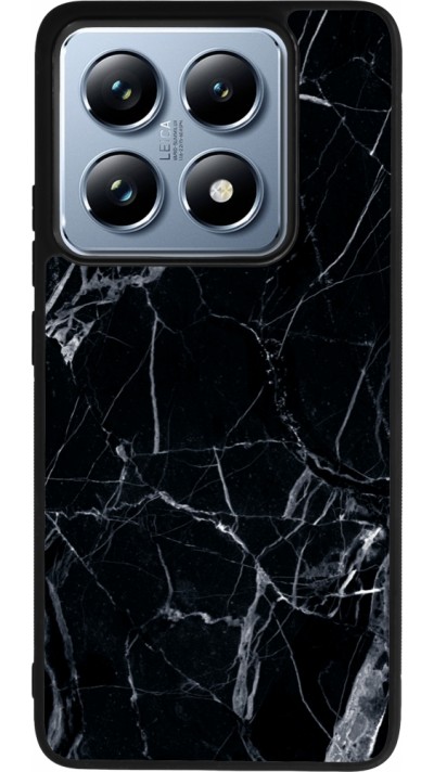Coque Xiaomi 14T Pro - Silicone rigide noir Marble Black 01