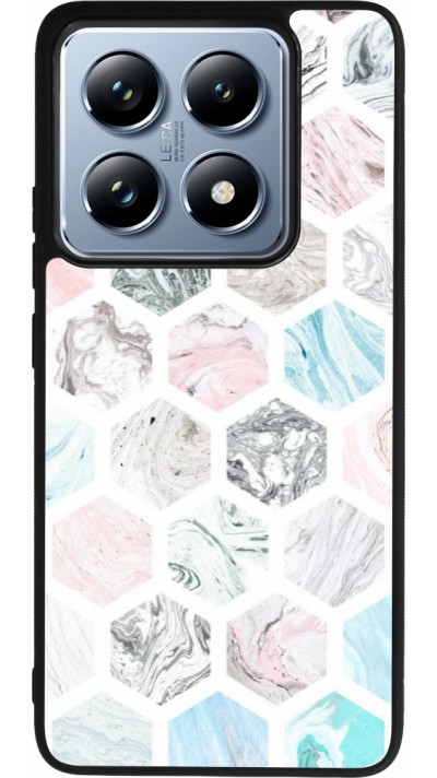 Coque Xiaomi 14T Pro - Silicone rigide noir Marble Everything