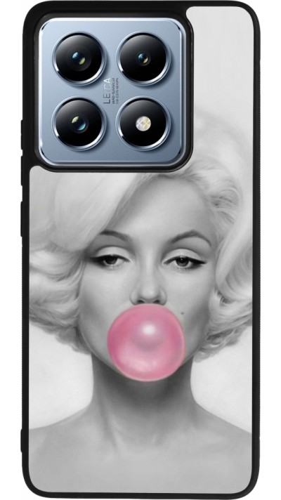 Coque Xiaomi 14T Pro - Silicone rigide noir Marilyn Bubble