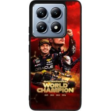 Coque Xiaomi 14T Pro - Silicone rigide noir Max Verstappen Champion 2023