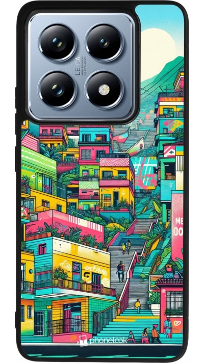 Xiaomi 14T Pro Case Hülle - Silikon schwarz Medellin Comuna 13 Kunst