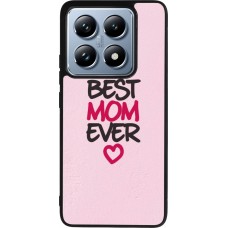 Xiaomi 14T Pro Case Hülle - Silikon schwarz Mom 2023 best Mom ever pink