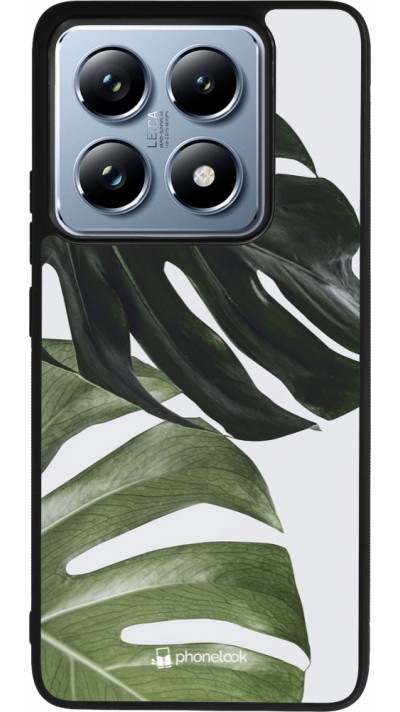 Xiaomi 14T Pro Case Hülle - Silikon schwarz Monstera Plant
