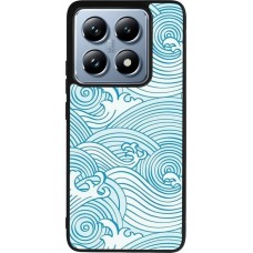 Coque Xiaomi 14T Pro - Silicone rigide noir Ocean Waves