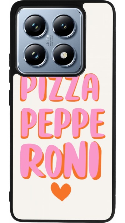 Xiaomi 14T Pro Case Hülle - Silikon schwarz Pizza pepperoni 2026