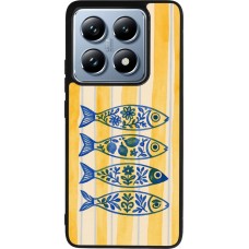 Coque Xiaomi 14T Pro - Silicone rigide noir Portuguese fish 2026