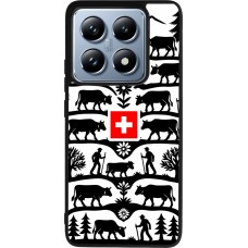 Coque Xiaomi 14T Pro - Silicone rigide noir Poya Suisse 3