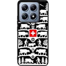 Coque Xiaomi 14T Pro - Silicone rigide noir Poya Suisse 3 noir