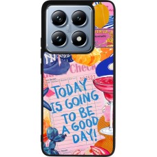 Coque Xiaomi 14T Pro - Silicone rigide noir Preppy Today is Going to be a good day