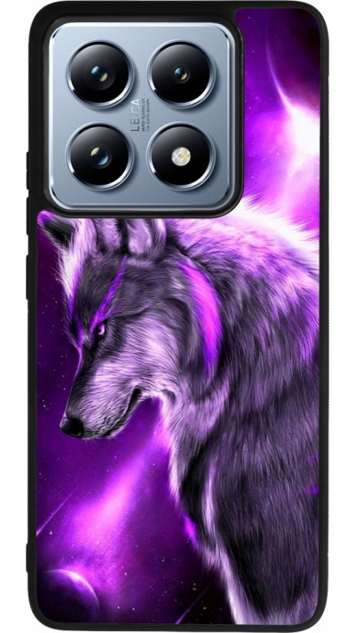 Xiaomi 14T Pro Case Hülle - Silikon schwarz Purple Sky Wolf