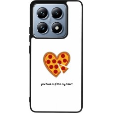 Coque Xiaomi 14T Pro - Silicone rigide noir Saint Valentines Day 26 You have my pizza heart