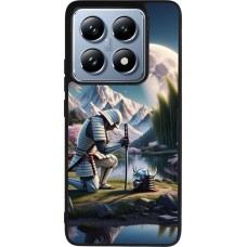 Xiaomi 14T Pro Case Hülle - Silikon schwarz Samurai Katana Mond