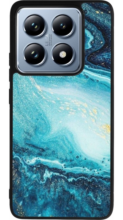 Xiaomi 14T Pro Case Hülle - Silikon schwarz Sea Foam Blue