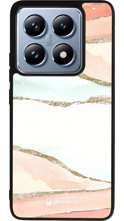 Xiaomi 14T Pro Case Hülle - Silikon schwarz Shimmering Orange