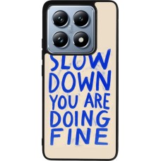 Coque Xiaomi 14T Pro - Silicone rigide noir Slow down 2026